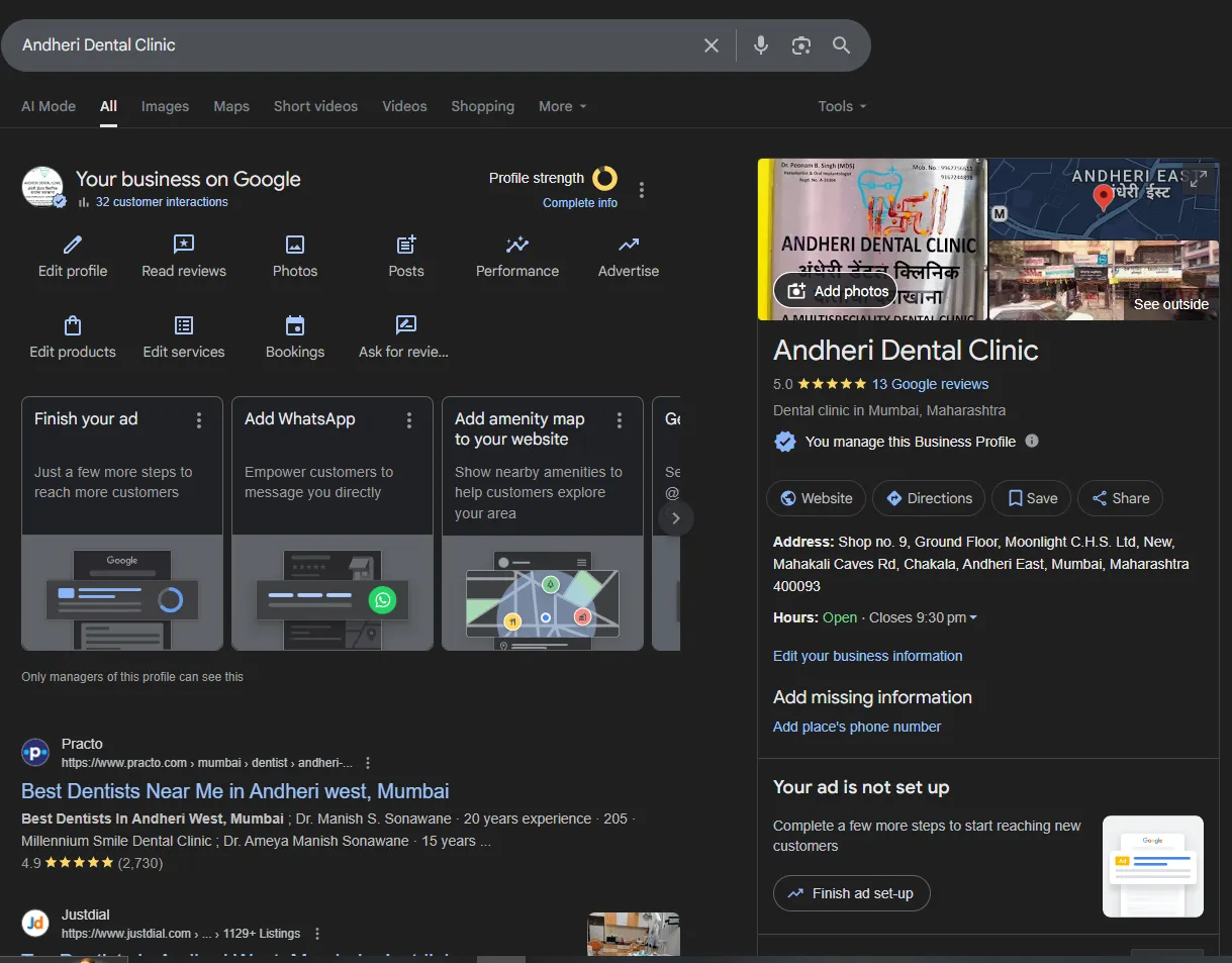 Andheri Dental Clinic - Before